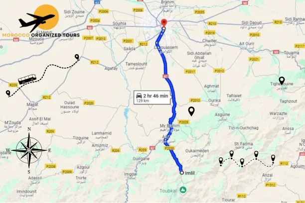 Excursión de un día de Marrakech a Imlil, de Marrakech a Imlil, Mejor excursión privada de Marruecos desde Marrakech a las montañas del atlas.