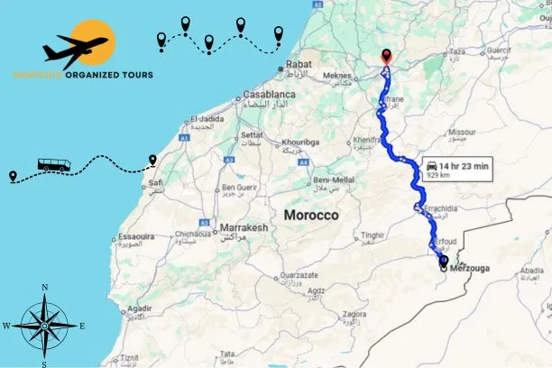 Excursión de 2 días desde Fez al desierto de Merzouga, Viaje de Fez a Merzouga Desierto 2 Días - Los mejores viajes al desierto de Marruecos.